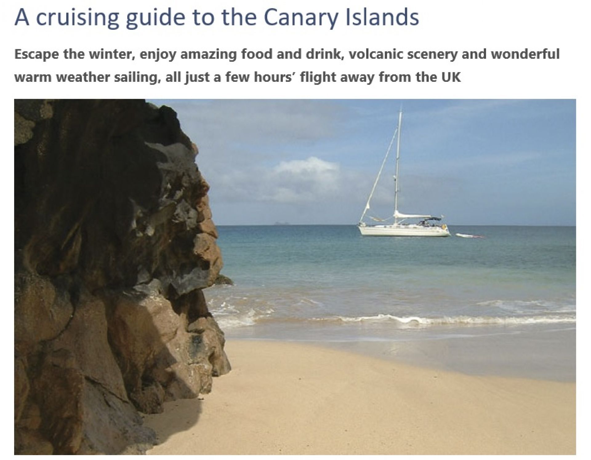 Cruising guide Canary Islands